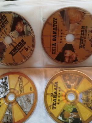 Collection of 72 DVD Western and action movies like new with case