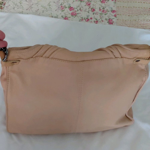 Zara leather shoulder bag like new, beige