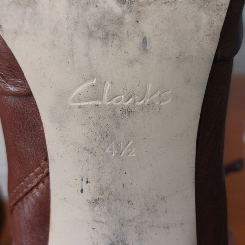 Clarks brown ankle boots used, size 37.5