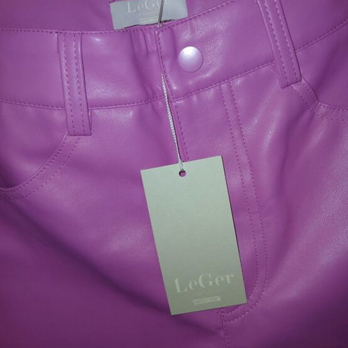 LeGer long shorts pink new faux leather