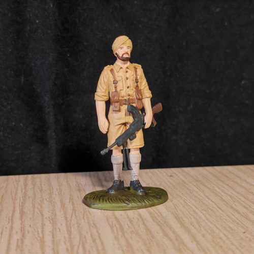 Collectible Indian Soldier Figure Iraq and Syria Campaigns like new
