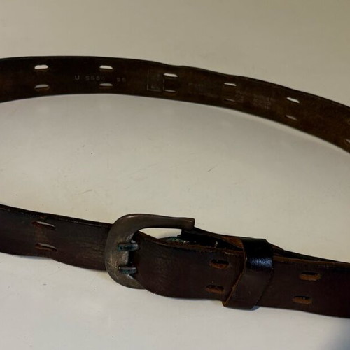 Leather belt Genuine Leather made in Italy like new, brown, size 95