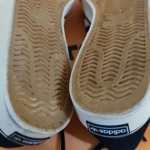 Adidas shoes like new, black leather-suede, size 46
