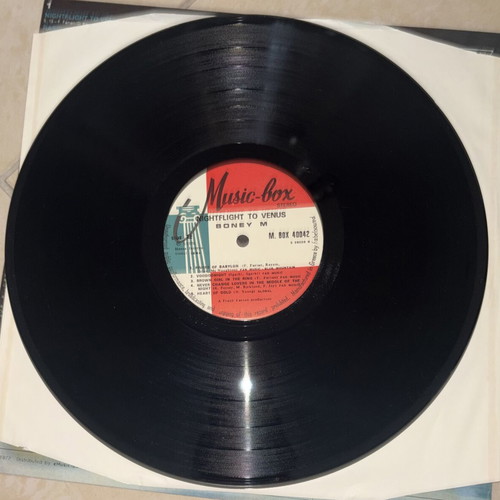 Boney M. Nightflight to Venus LP mint condition, Music Box edition