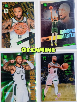 Σετ καρτών Damian Lillard Top Class NBA 2024, 4 τεμάχια, καινούργιο