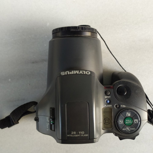 Olympus is100 35mm film camera used with 28-110mm autofocus lens