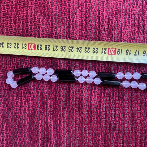 Vintage necklace with quartz and quartzite semi-precious stones like new