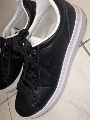 Παπούτσια Polo αντρικά casual μαύρα, σαν καινούργια, μέγεθος 46