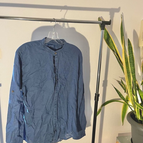 Zara men's shirt L like new, blue