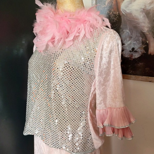Clown costume disco size 12 like new