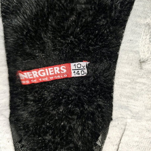 Energiers cardigan used for boys size 10, black and gray