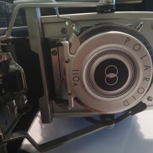 Polaroid 110A Pathfinder camera used with leather case