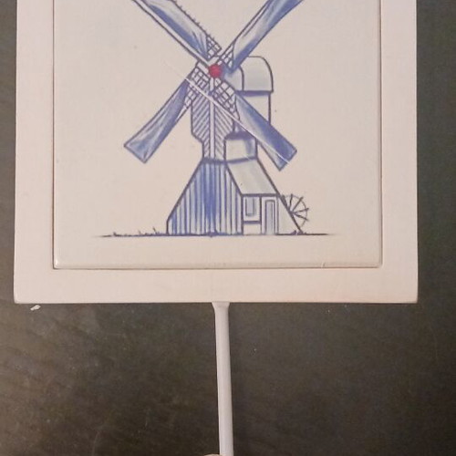 Dutch wooden hanger like new, painted