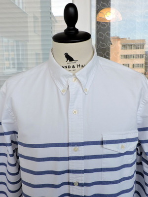 Polo Ralph Lauren Men's Navy Striped Button Down Shirt XL