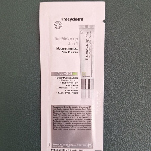 Frezyderm De-Make Up 4 in 1 makeup remover lotion samples 7x2ml new