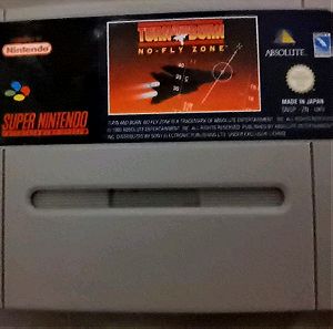 SNES Super Nintendo Turn and Burn No Fly Zone