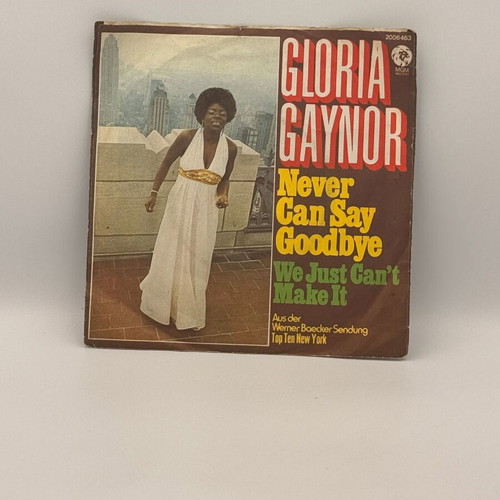 Gloria Gaynor Never Can Say Goodbye record used
