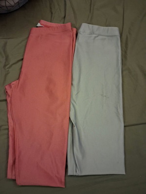 PCP women's leggings one size pink and silver like new