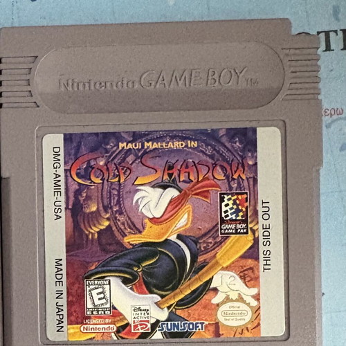 Game Boy Cold Shadow Maui Mallard game, very good condition