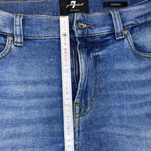7 For All Mankind jeans used, blue denim, sizes M and L