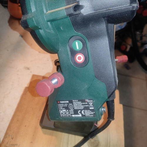 Parkside Chain Sharpener like new with wooden base