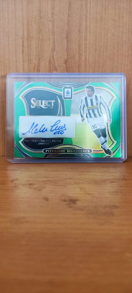 Alessandro Del Piero 2024-25 Panini Select Serie A - Pitchside Signatures Green Prizm /5 Auto