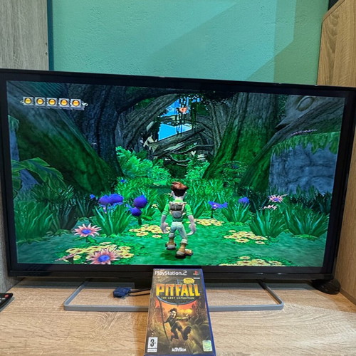 Pitfall PlayStation 2 used without manual with small hole in case