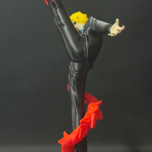 Sanji One Piece figure 39cm with flame effect made to order