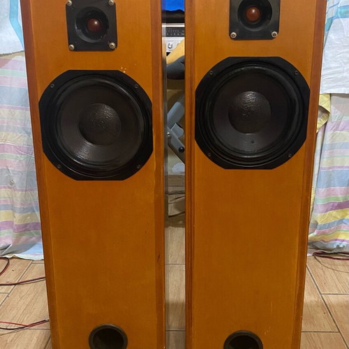 Vintage floor speakers upgraded with Nokia Germany woofers and Foster Japan tweeters used