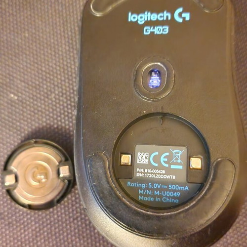 Logitech G403 Hero gaming mouse like new, 25000 dpi wired