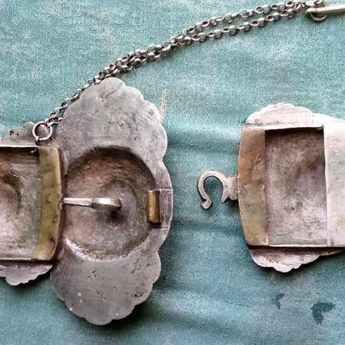 Authentic Antique Silver Buckle 30cm, like new, 19th century