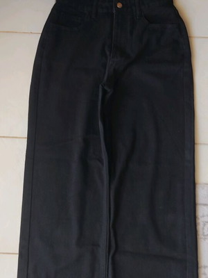 Shein black denim pants like new, size M / 38 / 10