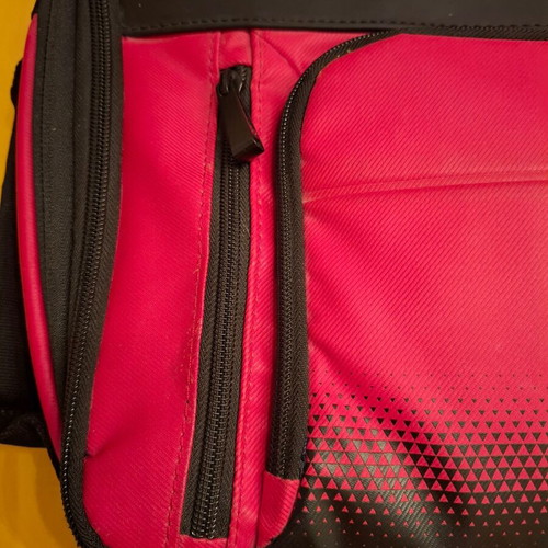 Samsonite laptop bag like new, red and black