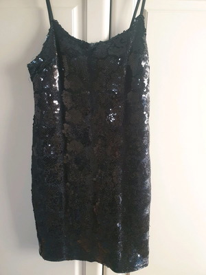 Handmade formal dress medium with sequins, used