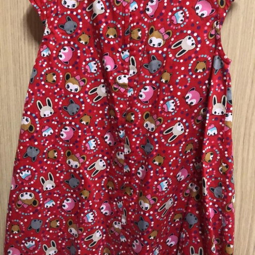 H&M red dress with hidden pockets, size 5-6 years, like new