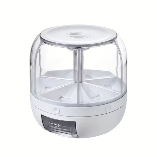 Rotating Legume and Pasta Dispenser like new, 3 liters, 6 compartments