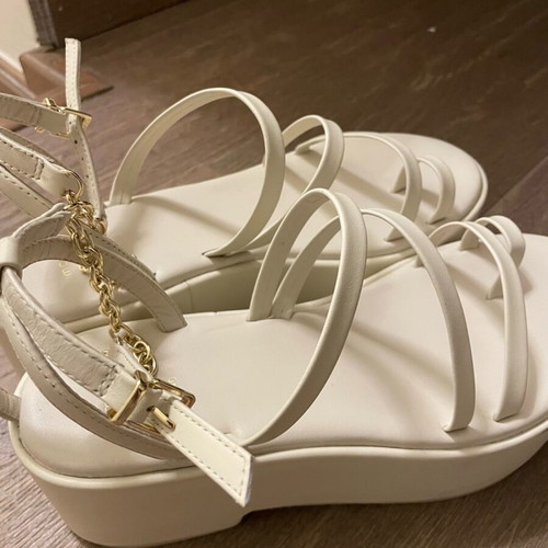 Maje platform sandals new, size 40, white