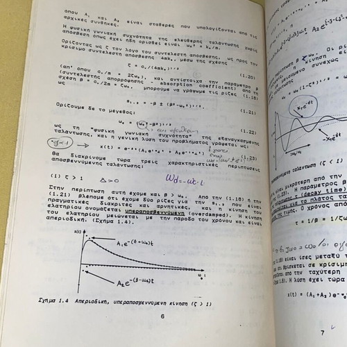 Introduction to vibration and noise technology used, Taroudakis 1991