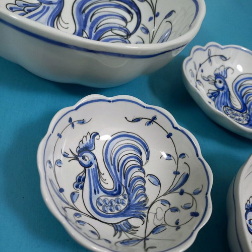 Vintage handmade dish set used from Portugal