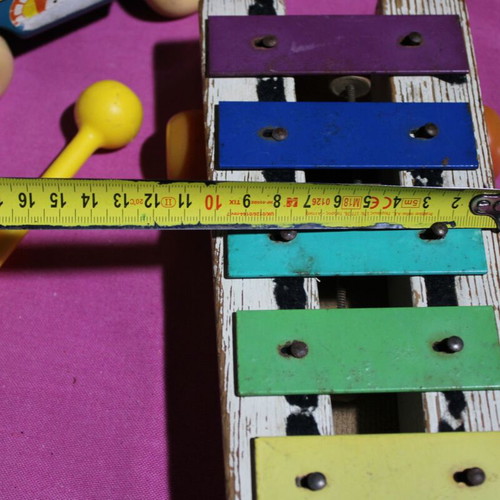 Xylophone musical toy used with sound