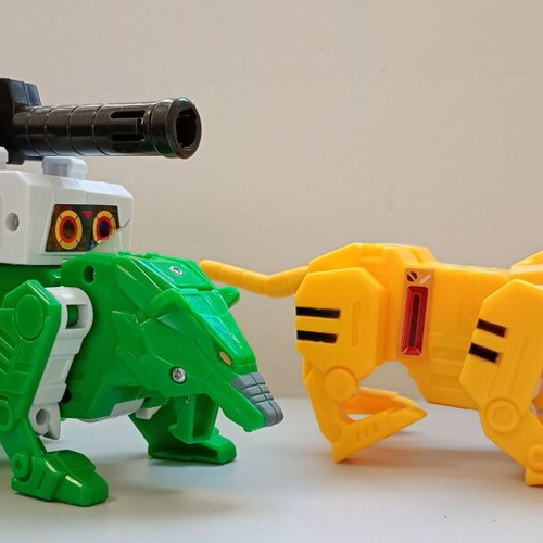 Robo Tiger & Robo Bear Robobeast Combo Set 1997 like new