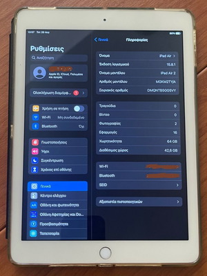 iPad Air 2 64GB Wi-Fi used in very good condition