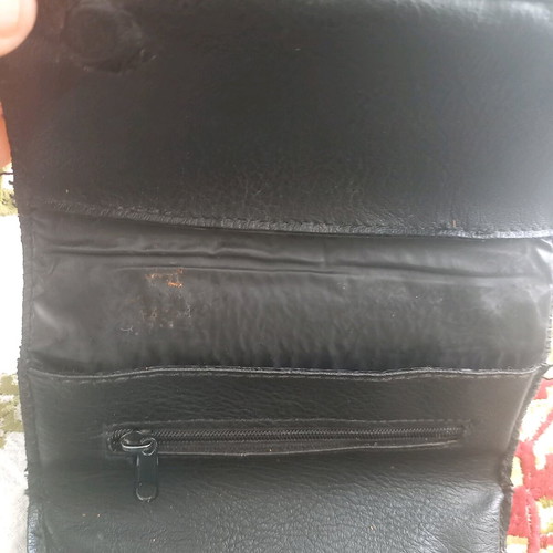 Sif tobacco pouch used, made of leatherette