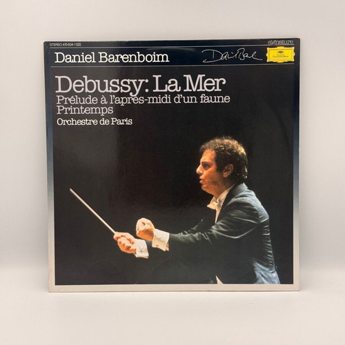 Debussy La Mer LP used, Daniel Barenboim, Orchestre De Paris