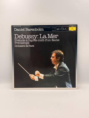 Debussy La Mer LP used, Daniel Barenboim, Orchestre De Paris