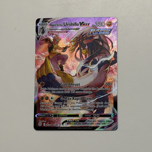Pokémon Card Rapid Strike Urshifu VMAX like new