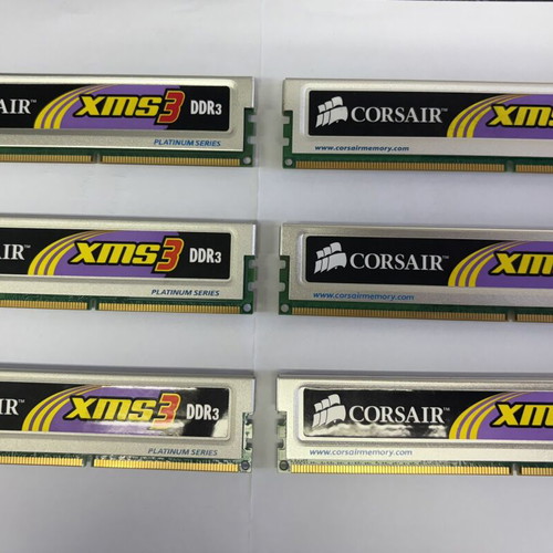 Corsair XMS3 Platinum DDR3 6GB kit used, triple channel