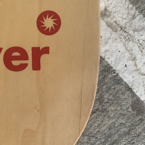 Rackets used, one with surface crack on edge