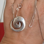 925 silver necklace with 50 cm chain