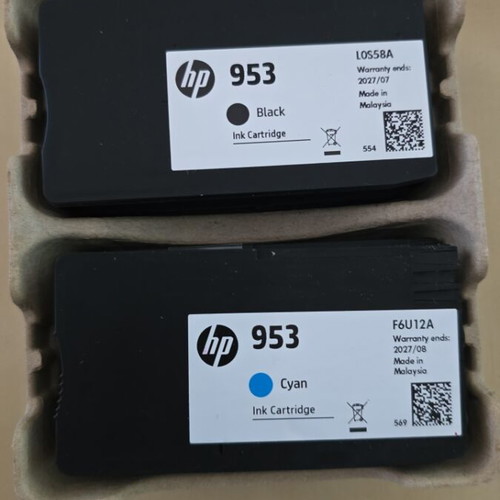 HP 953 ink cartridges 4-pack like new Black Cyan Magenta Yellow